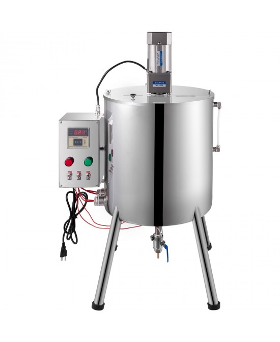 VEVOR Heating Mixing Filling Machine, 15L/4 Gal Lipstick Filling Machine, 35W Lipstick Filler, Heating and Stirring Filling Machine with Stirrer for Cosmetics, Drink, Lipstick, Wax and Nail Polish