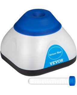 VEVOR Vortex Mixer, 3000RPM Mini Vortex Mixer Shaker, Touch Function Scientific Lab Vortex Shaker, Mix Up to 50ML, 6mm Orbital Diameter for Test Tube, Tattoo Ink, Nail Polish, Eyelash Adhesives, Paint