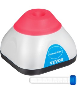 VEVOR Vortex Mixer, 3000RPM Mini Vortex Mixer Shaker, Touch Function Scientific Lab Vortex Shaker, Mix Up to 50ML, 6mm Orbital Diameter for Test Tube, Tattoo Ink, Nail Polish, Eyelash Adhesives, Paint