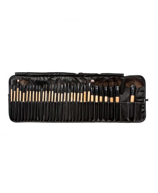 Sculptor 32 Piece High Quality Wooden Makeup Brush Set