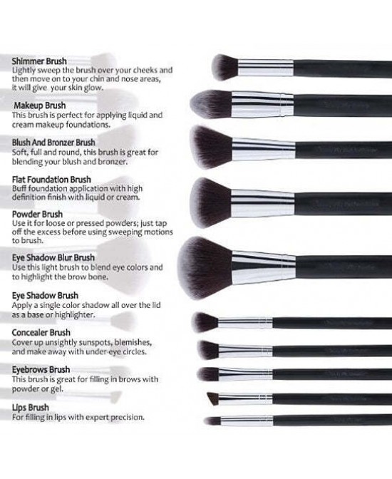 Pagent Winner 10 Pc Make Up Brush Set