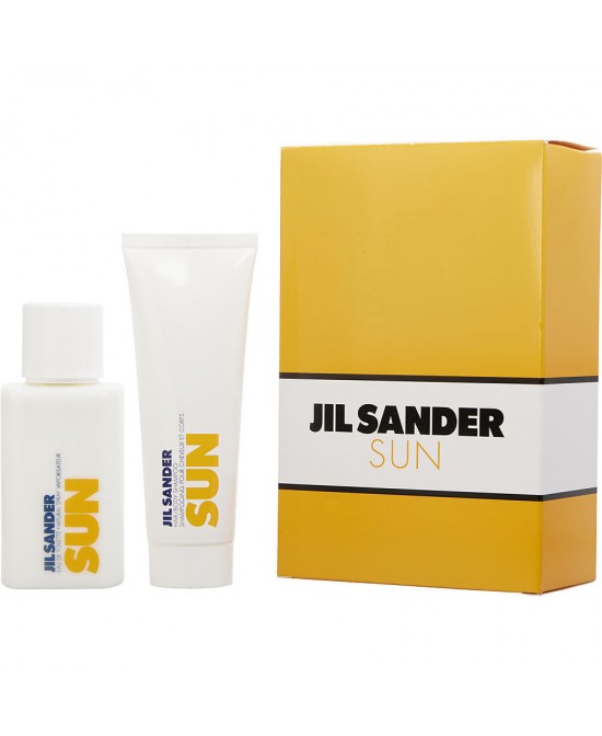 JIL SANDER SUN by Jil Sander (WOMEN) - EDT SPRAY 2.5 OZ & HAIR AND BODY SHAMPOO 2.5 OZ