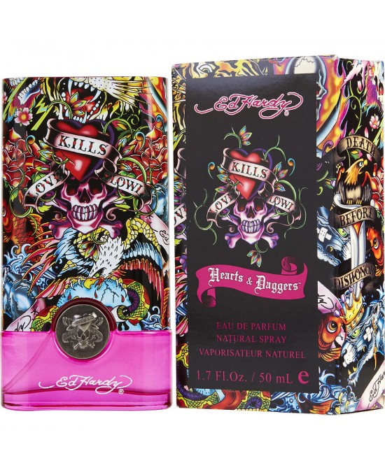 ED HARDY HEARTS & DAGGERS by Christian Audigier (WOMEN) - EAU DE PARFUM SPRAY 1.7 OZ