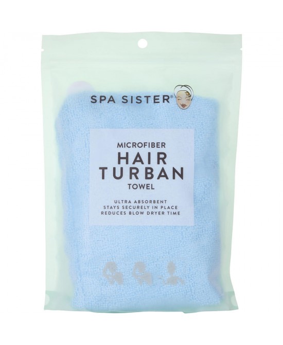 SPA ACCESSORIES by Spa Accessories (UNISEX) - SPA SISTER MICROFIBER HAIR TURBAN - WHITE