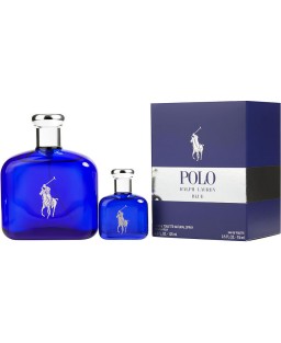 POLO BLUE by Ralph Lauren (MEN) - EDT SPRAY 4.2 OZ & EDT 0.5 OZ MINI