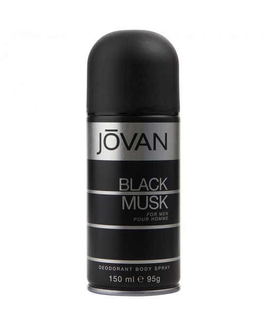 JOVAN BLACK MUSK by Jovan (MEN) - DEODORANT BODY SPRAY 5 OZ