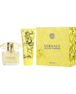 VERSACE YELLOW DIAMOND by Gianni Versace (WOMEN) - EDT SPRAY 3 OZ & BODY LOTION 3.4 OZ (TRAVEL SET)