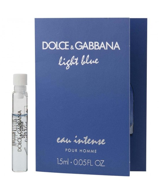 D & G LIGHT BLUE EAU INTENSE by Dolce & Gabbana (MEN) - EAU DE PARFUM VIAL ON CARD