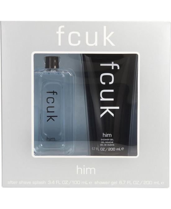 FCUK by French Connection (MEN) - AFTERSHAVE SPLASH 3.4 OZ & SHOWER GEL 6.7 OZ