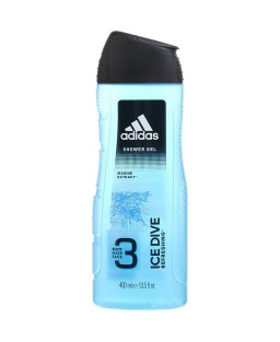 ADIDAS ICE DIVE by Adidas (MEN) - 3 BODY, HAIR & FACE SHOWER GEL 13.5 OZ