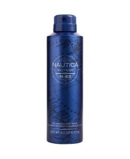 NAUTICA VOYAGE N-83 by Nautica (MEN) - DEODORIZING BODY SPRAY 6 OZ