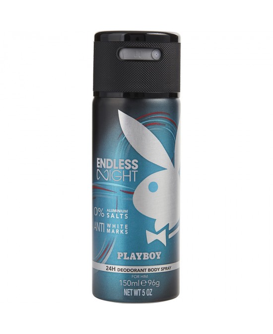 PLAYBOY ENDLESS NIGHT by Playboy (MEN) - DEODORANT BODY SPRAY 5 OZ