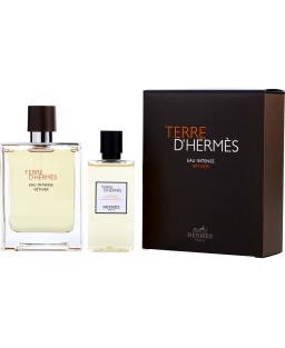 TERRE D'HERMES EAU INTENSE VETIVER by Hermes (MEN) - EAU DE PARFUM SPRAY 3.3 OZ & SHOWER GEL 2.7 OZ