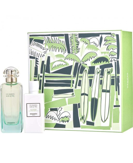 UN JARDIN SUR LE NIL by Hermes (WOMEN) - EDT SPRAY 3.3 OZ & BODY LOTION 2.7 OZ