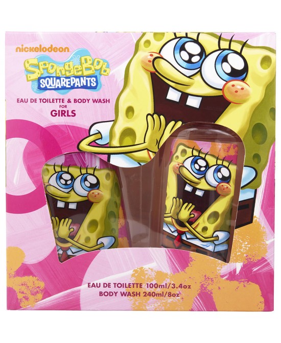 SPONGEBOB SQUAREPANTS by Nickelodeon (WOMEN) - EDT SPRAY 3.4 OZ & BODY WASH 8 OZ