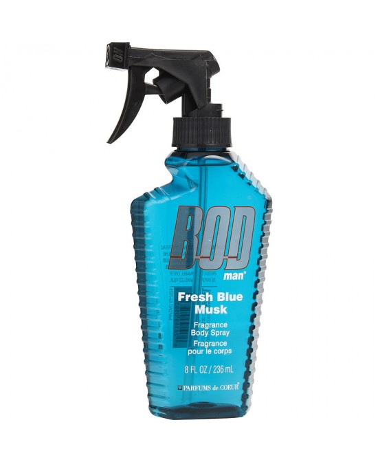 BOD MAN FRESH BLUE MUSK by Parfums de Coeur (MEN) - FRAGRANCE BODY SPRAY 8 OZ