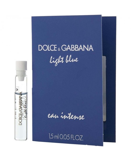 D & G LIGHT BLUE EAU INTENSE by Dolce & Gabbana (WOMEN) - EAU DE PARFUM 0.05 OZ VIAL ON CARD