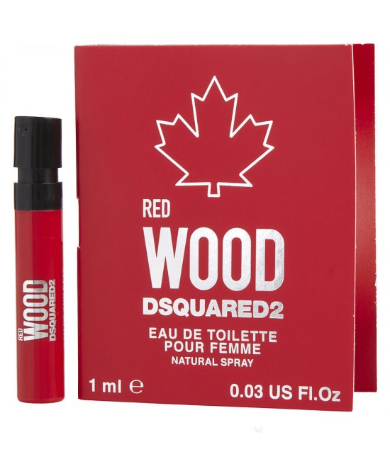 DSQUARED2 WOOD RED by Dsquared2 (WOMEN) - EDT SPRAY VIAL ON CARD