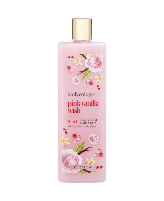 BODYCOLOGY PINK VANILLA WISH by Bodycology (WOMEN) - BODY WASH 16 OZ