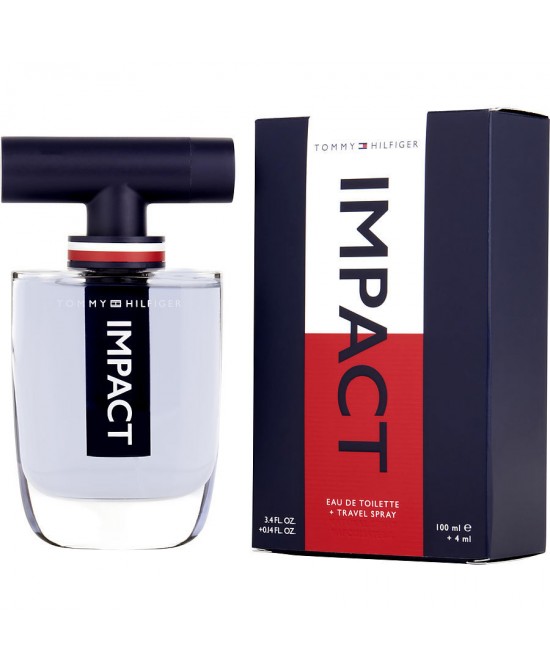 TOMMY HILFIGER IMPACT by Tommy Hilfiger (MEN) - EDT SPRAY 3.4 OZ & EDT TRAVEL SPRAY 0.14 OZ MINI