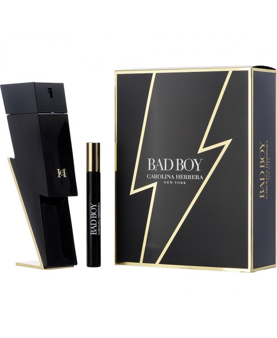 CH BAD BOY by Carolina Herrera (MEN) - EDT SPRAY 3.4 OZ & EDT SPRAY 0.34 OZ MINI