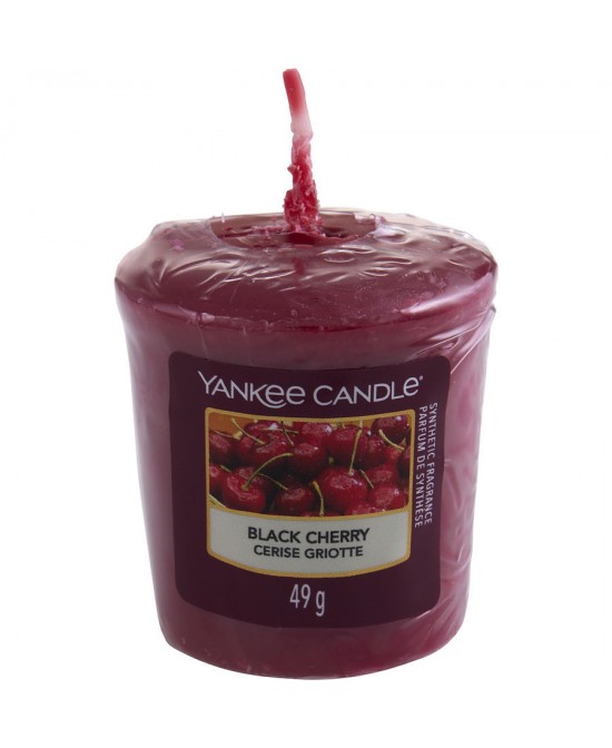 YANKEE CANDLE by Yankee Candle (UNISEX) - BLACK CHERRY SCENTED VOTIVE CANDLE 1.75 OZ