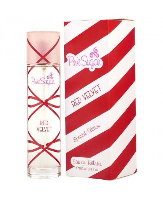 PINK SUGAR RED VELVET by Aquolina (WOMEN) - EDT SPRAY 3.4 OZ