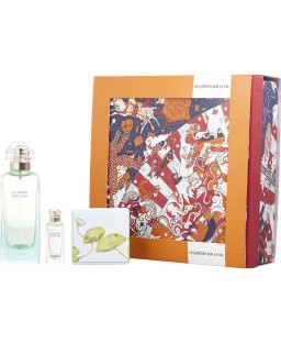 UN JARDIN SUR LE NIL by Hermes (WOMEN) - EDT SPRAY 3.3 OZ & SOAP 1.7 OZ & EDT 0.25 OZ MINI