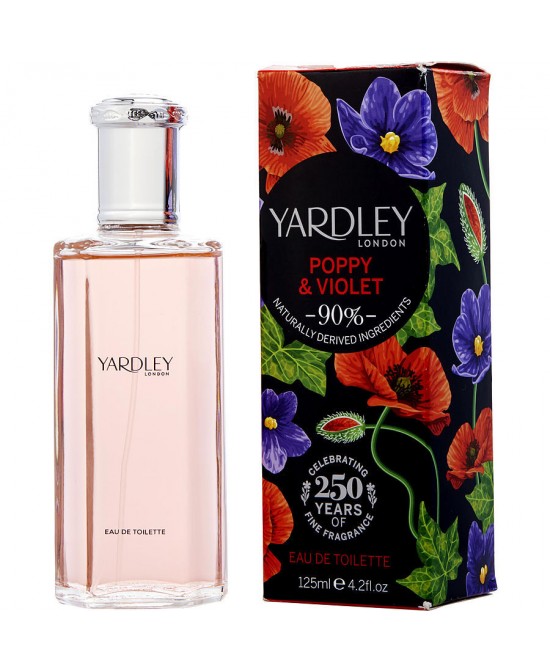 YARDLEY POPPY & VIOLET by Yardley (WOMEN) - EDT SPRAY 4.2 OZ