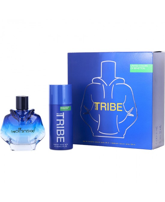 BENETTON TRIBE by Benetton (MEN) - EDT SPRAY 3 OZ & DEODORANT SPRAY 5 OZ