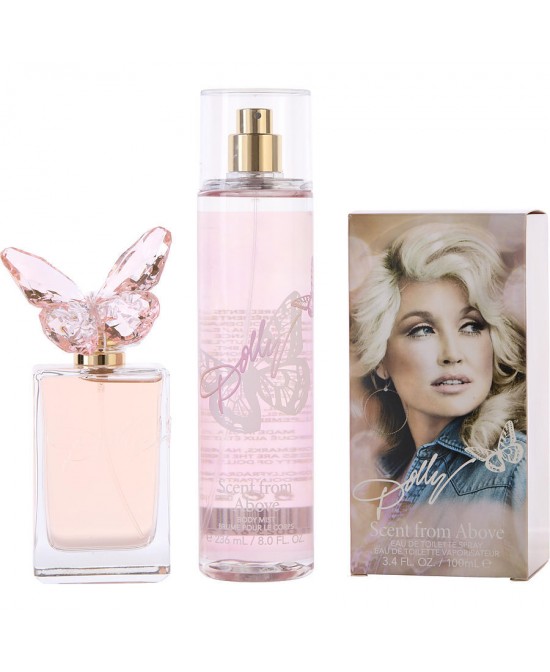 DOLLY PARTON SCENT FROM ABOVE by Dolly Parton (WOMEN) - EDT SPRAY 3.4 OZ & BODY MIST 8 OZ