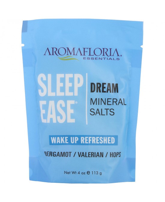 SLEEP EASE by Aromafloria (UNISEX) - RELAX MINERAL SALTS 4 OZ (TRAVEL SIZE) - U