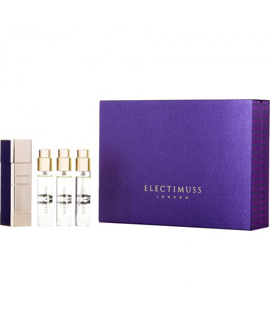 ELECTIMUSS IMPERIUM by Electimuss (UNISEX) - PURE PARFUM TRAVEL SPRAY 0.34 OZ X3 & ATOMIZER