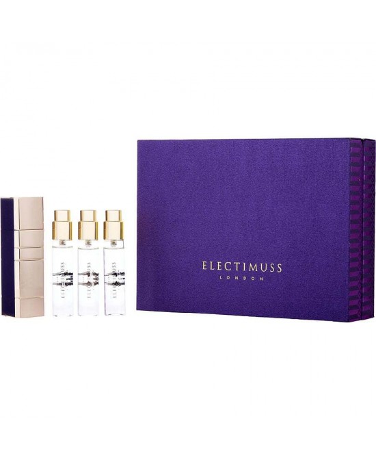 ELECTIMUSS TRAJAN by Electimuss (UNISEX) - PURE PARFUM TRAVEL SPRAY 0.34 OZ X3 & ATOMIZER