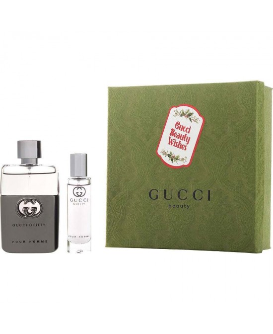 GUCCI GUILTY POUR HOMME by Gucci (MEN) - EDT SPRAY 1.6 OZ & TRAVEL SPRAY 0.5 OZ