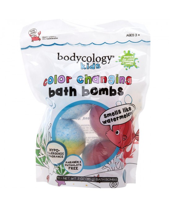 BODYCOLOGY WATERMELON by Bodycology (WOMEN) - COLOR CHANGING BATH BOMB 10 OZ