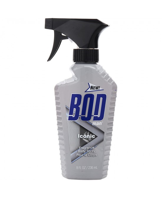 BOD MAN ICONIC by Parfums de Coeur (MEN) - FRAGRANCE BODY SPRAY 8 OZ