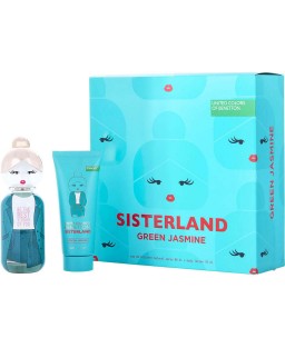 BENETTON SISTERLAND GREEN JASMINE by Benetton (WOMEN) - EDT SPRAY 2.7 OZ & BODY MILK 2.5 OZ