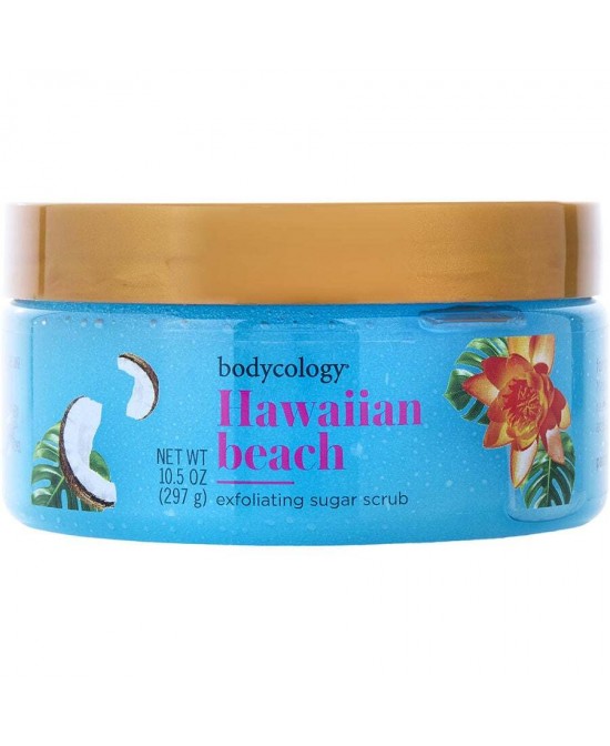 BODYCOLOGY HAWAIIAN BEACH by Bodycology (WOMEN) - EXFOLIATING SUGAR SCRUB 10.5 OZ