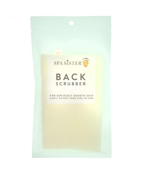 SPA ACCESSORIES by Spa Accessories (UNISEX) - SPA SISTER SERIOUSLY SMOOTH BACK SCRUBBER - BEIGE