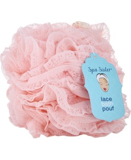 SPA ACCESSORIES by Spa Accessories (UNISEX) - VINTAGE LACE BATH POUF - BLUSH