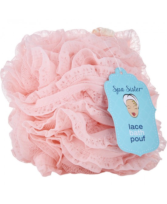 SPA ACCESSORIES by Spa Accessories (UNISEX) - VINTAGE LACE BATH POUF - BLUSH