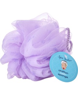 SPA ACCESSORIES by Spa Accessories (UNISEX) - CHIFFON DREAMY BATH SPONGE - LAVENDER/FLOWERS