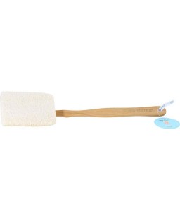 SPA ACCESSORIES by Spa Accessories (UNISEX) - LOOFAH BACK BRUSH (PRESSED, 17" LONG, DETACHABLE)