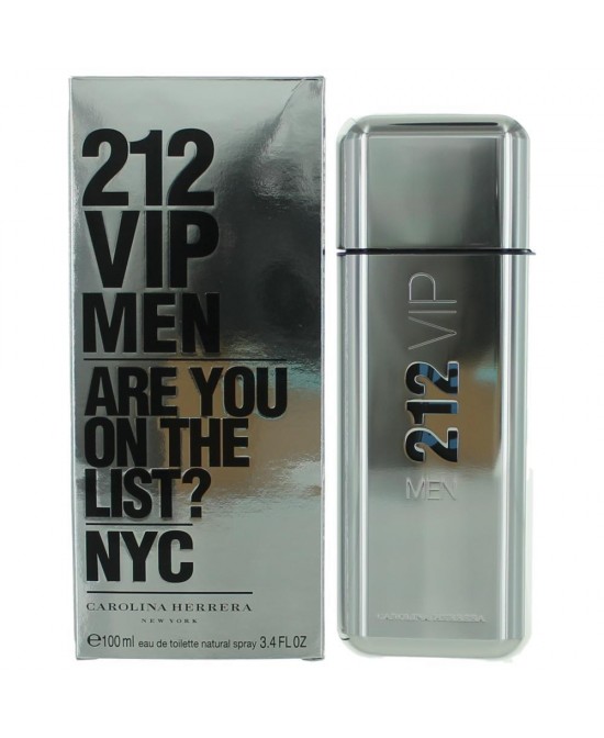 212 VIP by Carolina Herrera, 3.4 oz Eau De Toilette Spray for Men