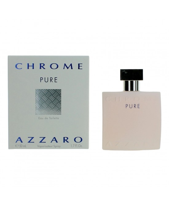 Chrome Pure by Azzaro, 1.7 oz Eau De Toilette Spray for Men