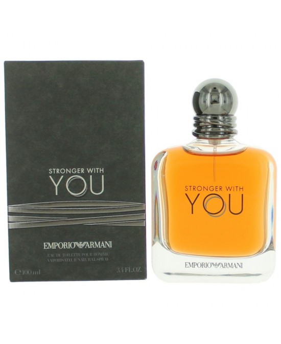 Stronger With You by Emporio Armani, 3.4 oz Eau De Toilette Spray for Men