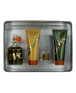 Curve by Liz Claiborne, 4 Piece Gift Set for Men with 4.2 oz In A Tin Box