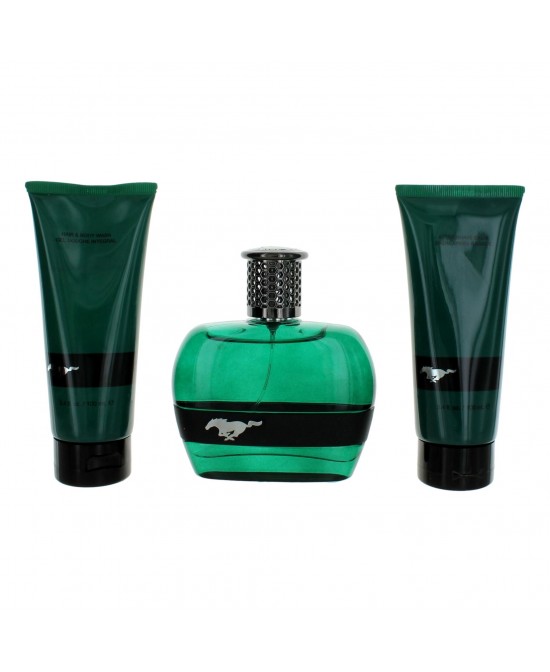 Mustang Green by Mustang, 3 Piece Gift Set for Men