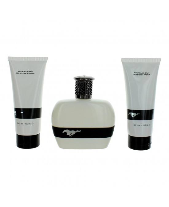 Mustang White by Mustang, 3 Piece Gift Set for Men